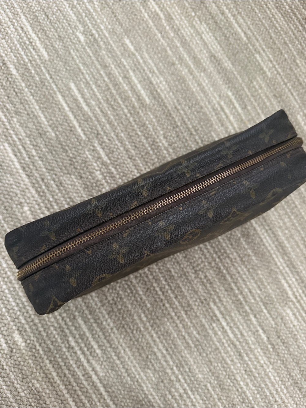 Louis Vuitton Monogram Canvas Pouch - Dark Brown & Tan - Picture 3 of 5